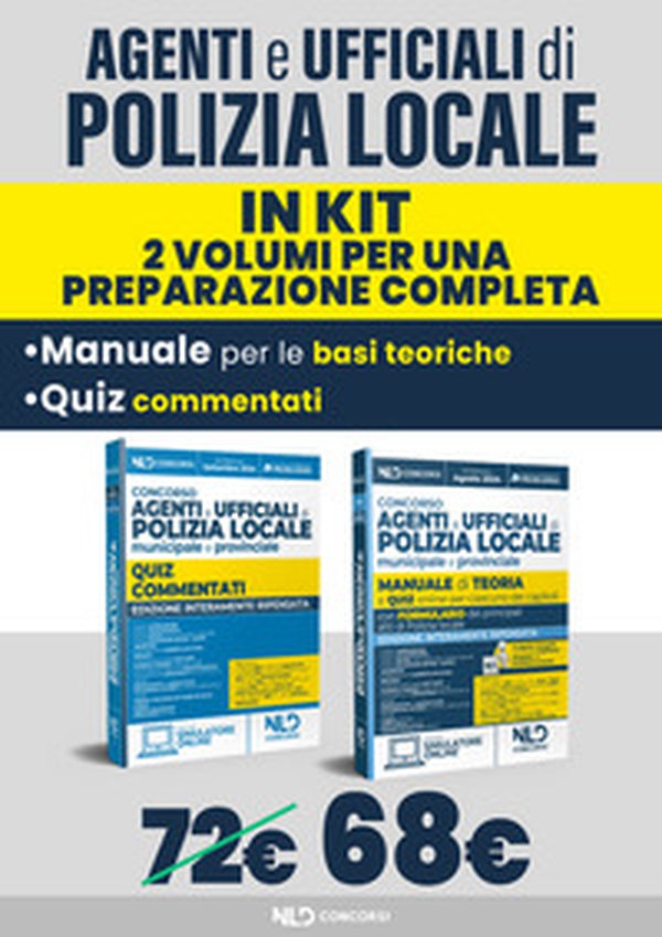 Kit Concorso agenti polizia locale municipale e provinciale. Manuale e quiz 2024 - Librerie.coop Kit Concorso agenti polizia locale municipale e provinciale. Manuale e quiz 2024 - Librerie.coop