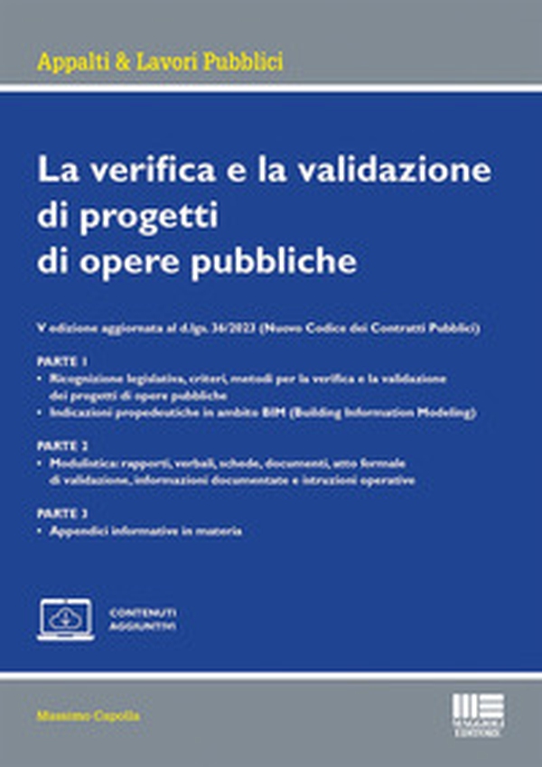 La verifica e la validazione di progetti di opere pubbliche. Gli obblighi assicurativi dei verificatori/validatori - Librerie.coop La verifica e la validazione di progetti di opere pubbliche. Gli obblighi assicurativi dei verificatori/validatori - Librerie.coop