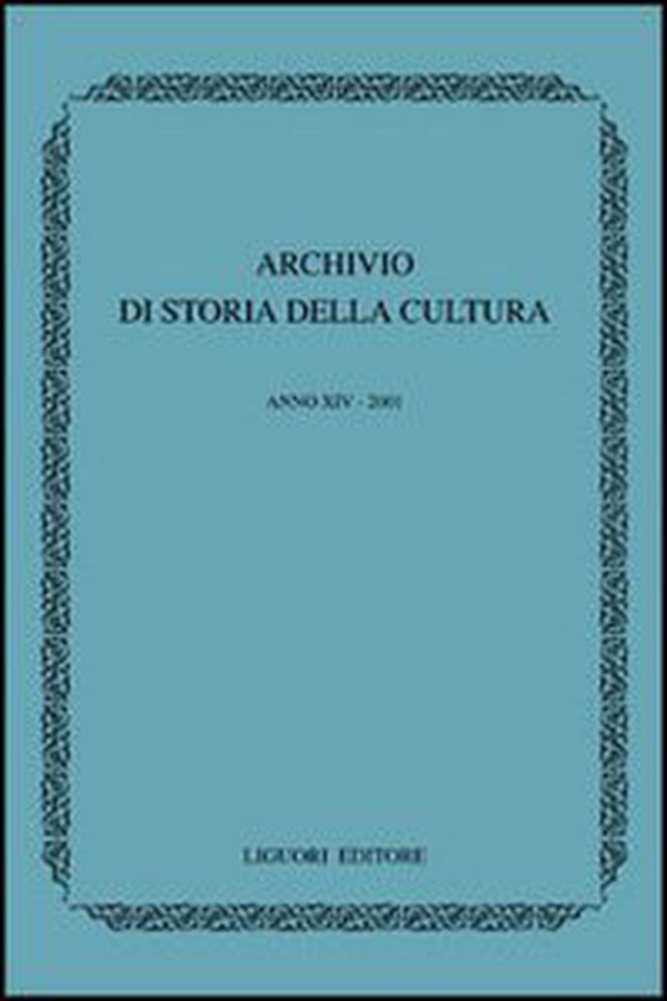 Archivio di storia della cultura - Librerie.coop Archivio di storia della cultura - Librerie.coop