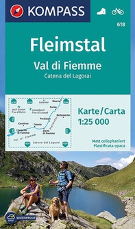 Carta escursionistica n. 618. Val di Fiemme, Catena del Lagorai 1:25.000 - Librerie.coop