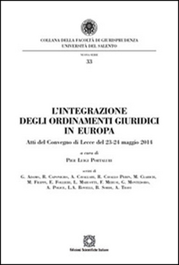 L'integrazione degli ordinamenti giuridici in Europa - Librerie.coop L'integrazione degli ordinamenti giuridici in Europa - Librerie.coop
