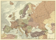 Europa anticata. Scala 1:5.000.000 (carta murale anticata in canvas stesa con aste cm 121x87) - Librerie.coop