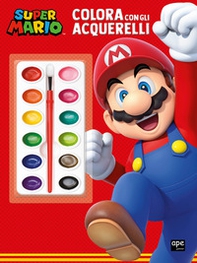 Super Mario. Colora con gli acquerelli - Librerie.coop