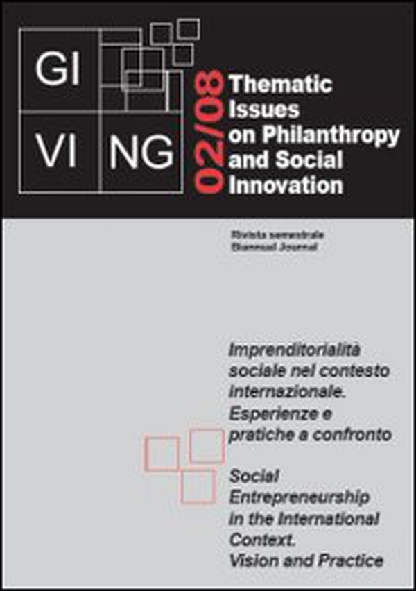 Giving. Thematic issues in philantropy and social innovation - Vol. 2 - Librerie.coop Giving. Thematic issues in philantropy and social innovation - Vol. 2 - Librerie.coop