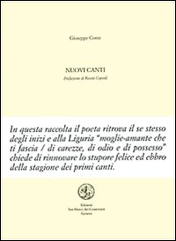 Nuovi canti - Librerie.coop Nuovi canti - Librerie.coop