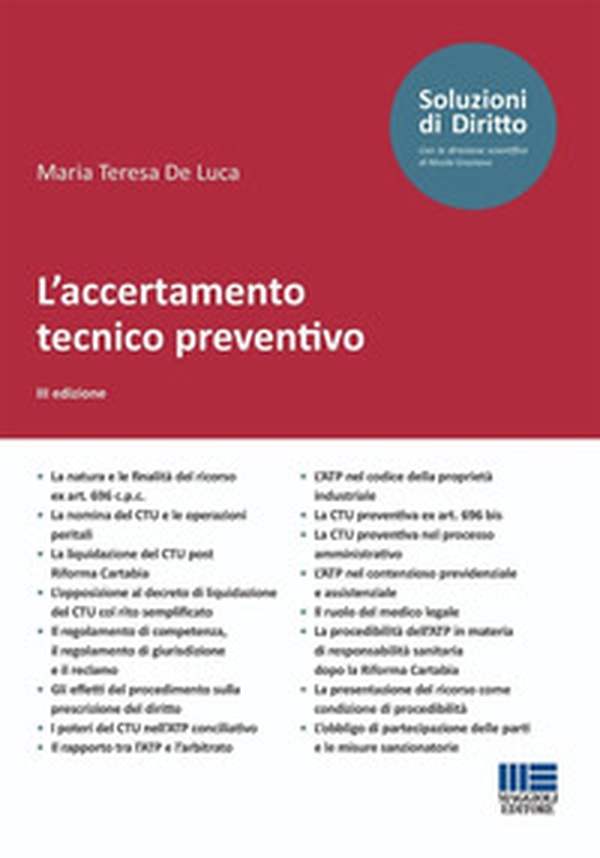 L'accertamento tecnico preventivo - Librerie.coop L'accertamento tecnico preventivo - Librerie.coop