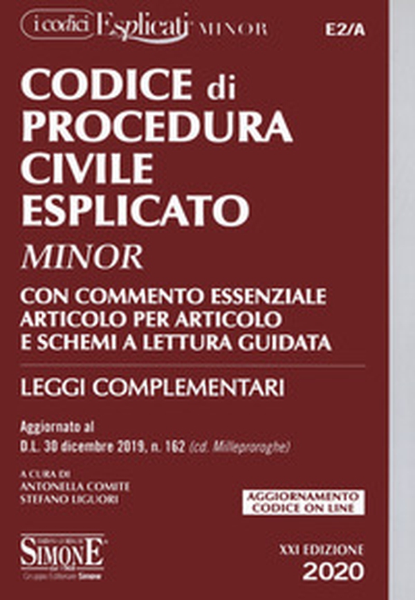Codice di procedura civile esplicato. Con commento essenziale articolo per articolo e schemi a lettura guidata. Leggi complementari - Librerie.coop Codice di procedura civile esplicato. Con commento essenziale articolo per articolo e schemi a lettura guidata. Leggi complementari - Librerie.coop