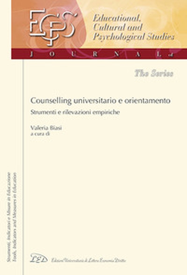 Counselling universitario e orientamento. Strumenti e rilevazioni empiriche - Librerie.coop Counselling universitario e orientamento. Strumenti e rilevazioni empiriche - Librerie.coop