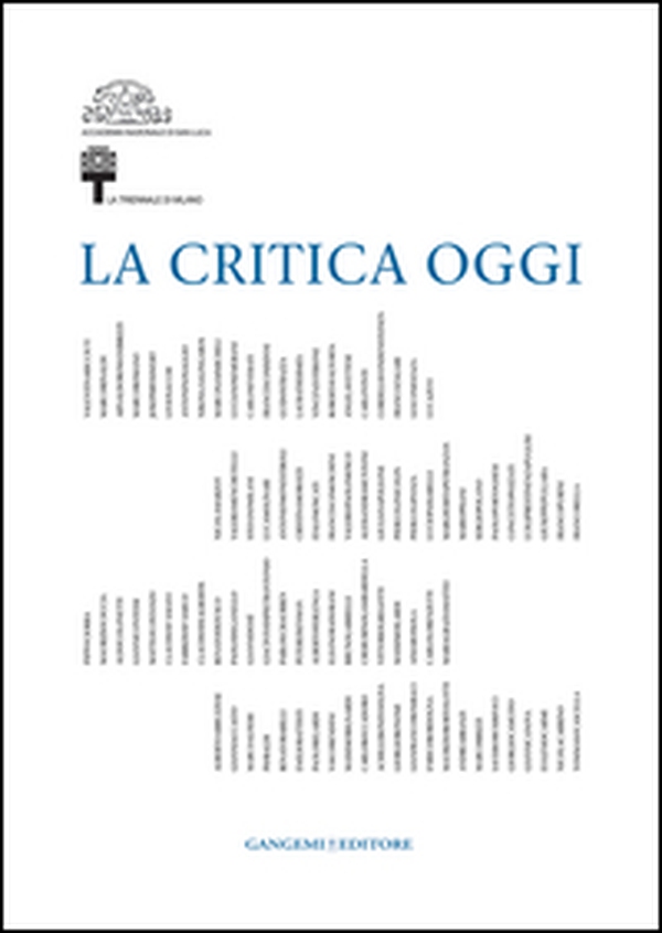 La critica oggi - Librerie.coop La critica oggi - Librerie.coop