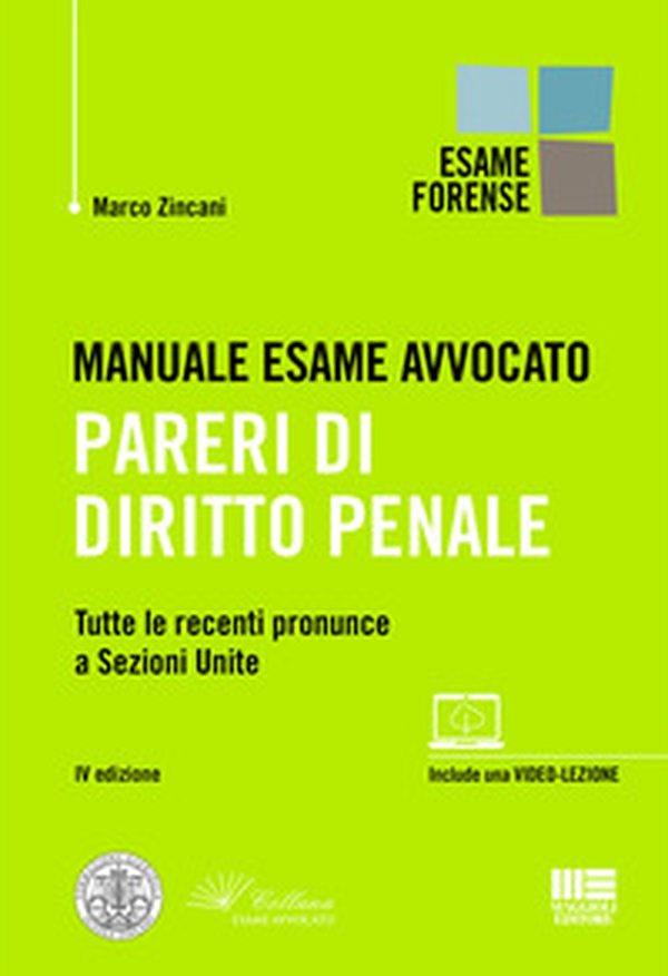 Manuale esame avvocato. Pareri di diritto penale - Librerie.coop Manuale esame avvocato. Pareri di diritto penale - Librerie.coop