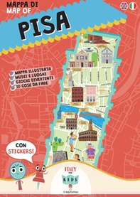 Mappa di Pisa illustrata. Con adesivi - Librerie.coop