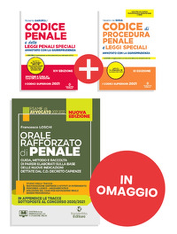 Codice penale e delle leggi penali speciali-Codice di procedura penale e leggi speciali-Orale rafforzato di penale. Kit Must have - Librerie.coop Codice penale e delle leggi penali speciali-Codice di procedura penale e leggi speciali-Orale rafforzato di penale. Kit Must have - Librerie.coop