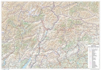 Trentino Alto Adige-Südtirol. Carta stradale della regione 1:250.000 (carta murale plastificata stesa con aste cm 96x67) - Librerie.coop