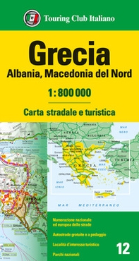 Grecia. Albania. Macedonia 1:800.000 - Librerie.coop