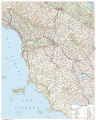 Toscana. Carta stradale della regione 1:250.000 (carta murale plastificata stesa cm 86x108) - Librerie.coop